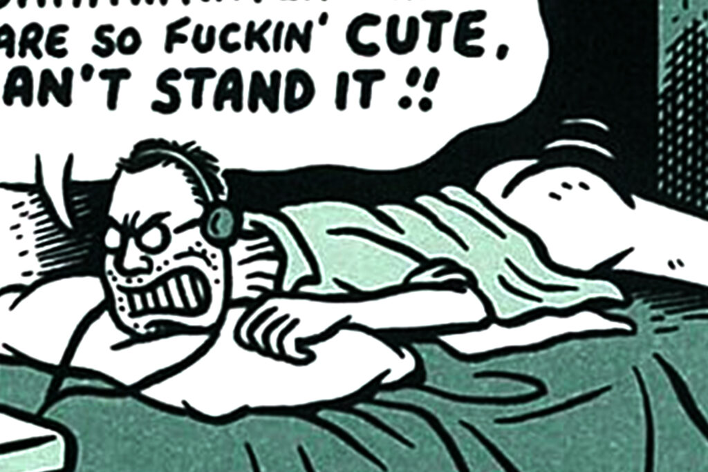 Nerd’s Dick, Humping Butt, in Joe Matt’s “Spent”